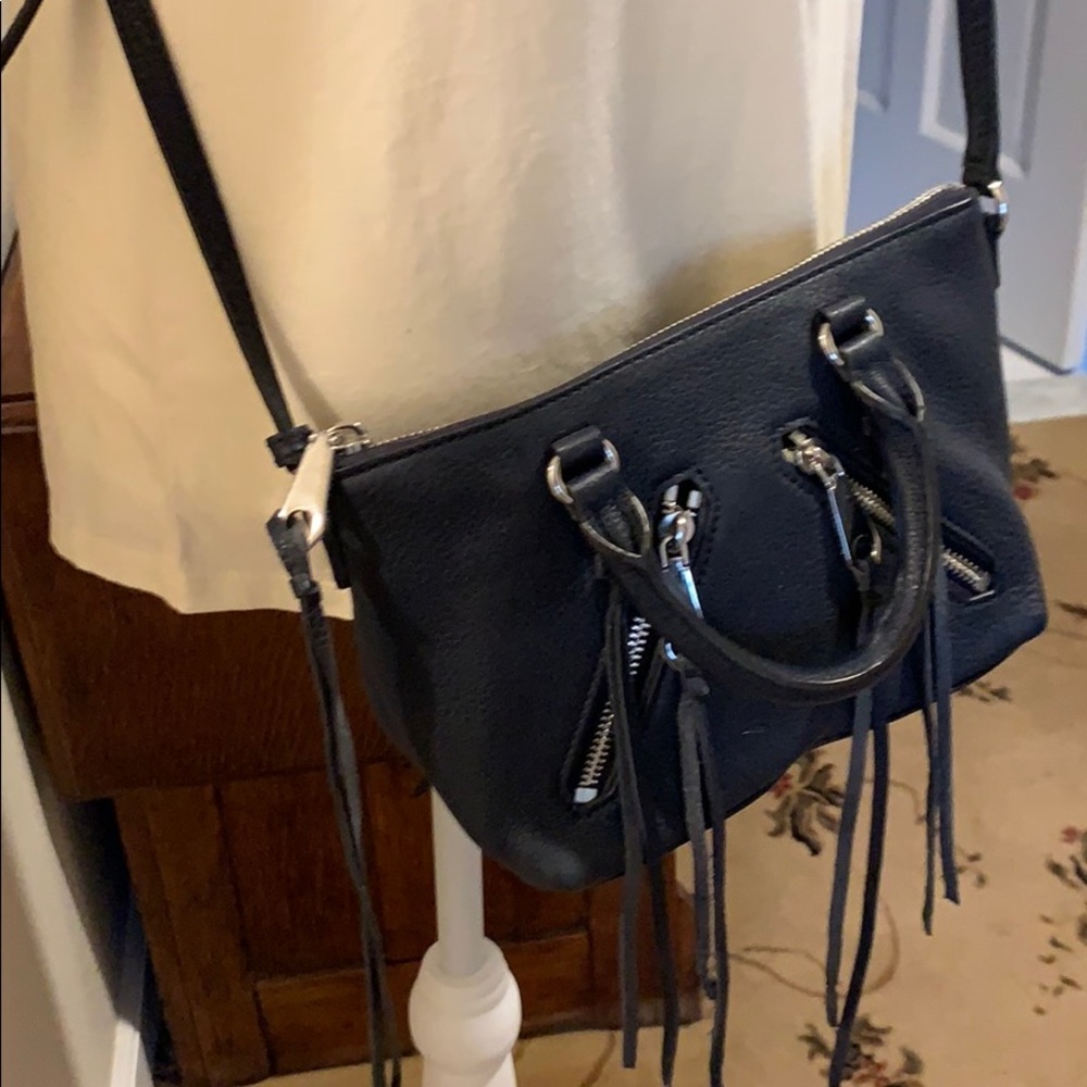 Mini satchel navy blue